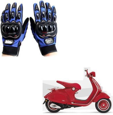 KOZDIKO Pro Biker Gloves Blue For Vespa Red 125 Riding Gloves(Blue)