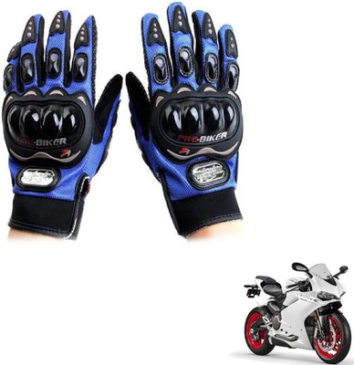 KOZDIKO Pro Biker Gloves Blue For Ducati 959 Panigale Riding Gloves(Blue)