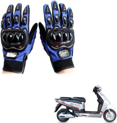 KOZDIKO Pro Biker Gloves Blue For Hero nyx12 Riding Gloves(Blue)