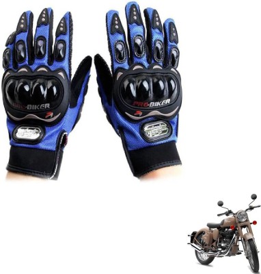 KOZDIKO Pro Biker Gloves Blue For Royal Enfield Classic Desert Storme Riding Gloves(Blue)