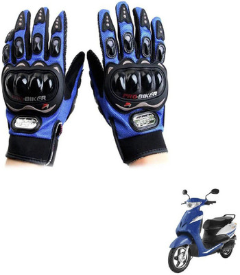 KOZDIKO Pro Biker Gloves Blue For Indus Yo Xplor Riding Gloves(Blue)