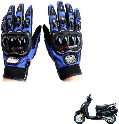 KOZDIKO Pro Biker Gloves Blue For Honda Activa 3G Riding Gloves(Blue)