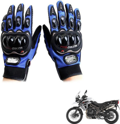 KOZDIKO Pro Biker Gloves Blue For Triumph Tiger 800X CA Riding Gloves(Blue)