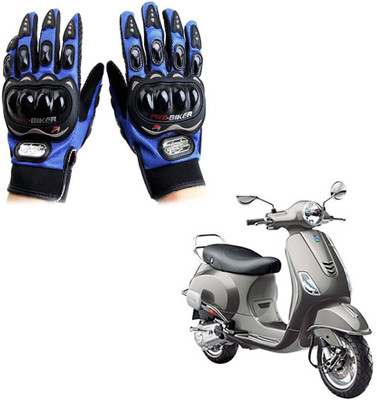 KOZDIKO Pro Biker Gloves Blue For Vespa 125 Riding Gloves(Blue)