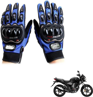KOZDIKO Pro Biker Gloves Blue For Honda CB Unicorn Riding Gloves(Blue)
