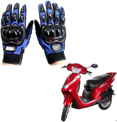 KOZDIKO Pro Biker Gloves Blue For Lohia Oma star Riding Gloves(Blue)