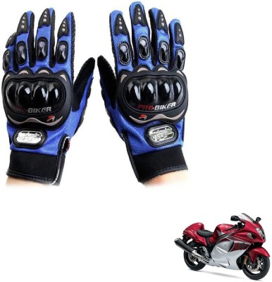 KOZDIKO Pro Biker Gloves Blue For Suzuki HayaBusa Riding Gloves(Blue)