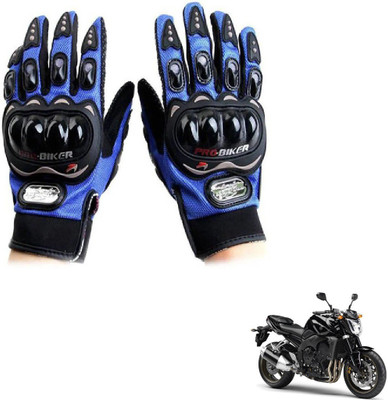 KOZDIKO Pro Biker Gloves Blue For Yamaha FZI Riding Gloves(Blue)