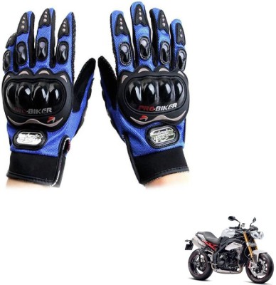 KOZDIKO Pro Biker Gloves Blue For Triumph Speed Triple Riding Gloves(Blue)