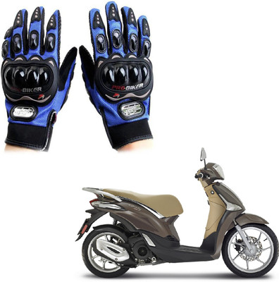 KOZDIKO Pro Biker Gloves Blue For Vespa Liberty 125 Riding Gloves(Blue)