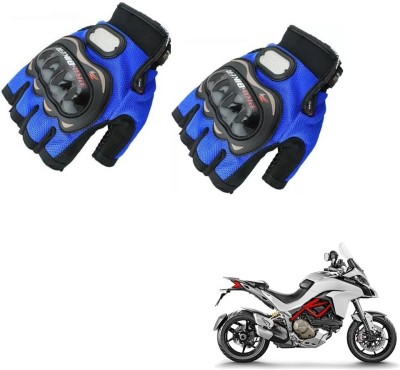 KOZDIKO Pro Biker Half Fingered Gloves Blue For Ducati Multisyrada Riding Gloves(Blue)