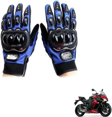 KOZDIKO Pro Biker Gloves Blue For Suzuki GSX S1000F Riding Gloves(Blue)