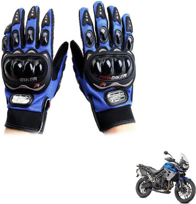 KOZDIKO Pro Biker Gloves Blue For Triumph Tiger 800XRX Riding Gloves(Blue)