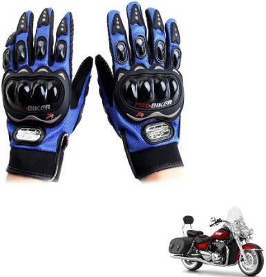 KOZDIKO Pro Biker Gloves Blue For Triumph ThunderBird Riding Gloves(Blue)