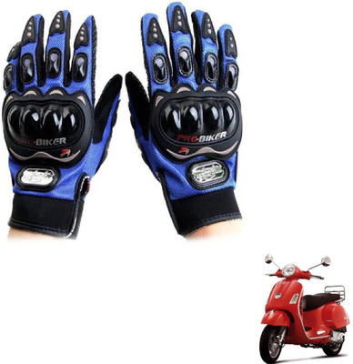KOZDIKO Pro Biker Gloves Blue For Vespa Riding Gloves(Blue)