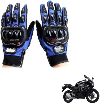 KOZDIKO Pro Biker Gloves Blue For Honda CBR 150R Riding Gloves(Blue)