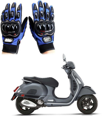 KOZDIKO Pro Biker Gloves Blue For Vespa GTS 300 Riding Gloves(Blue)