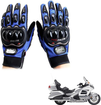 KOZDIKO Pro Biker Gloves Blue For Honda Gold Wing GL 1800 Riding Gloves(Blue)