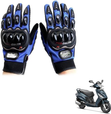 KOZDIKO Pro Biker Gloves Blue For Hero Maestro Edge 125 Riding Gloves(Blue)