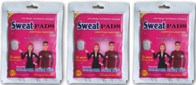 Jaazi International Ultra thin and light Self Stick Disposable Underarm Comfertable Sweat pads (Pack of 30 Pads) Sweat Pads
