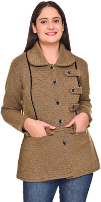 PIPASA WOMEN Solid Collared Neck Casual Women Grey Sweater