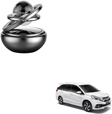 SEMAPHORE Sweet Odour Diffuser Solar Car Aromatherapy Essential Oil Diffuser, 360°Double Ring Crystal Rotating Design(Black) Compatible with Honda Mobilio(1 Units)