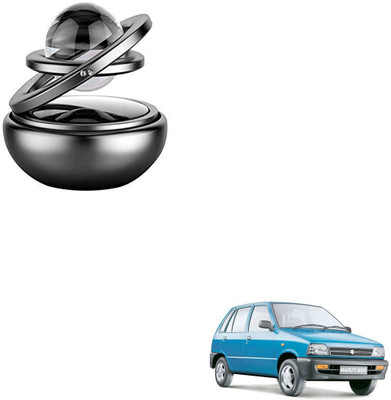 SEMAPHORE Sweet Odour Diffuser Solar Car Aromatherapy Essential Oil Diffuser, 360°Double Ring Crystal Rotating Design(Black) Compatible with Maruti 800(1 Units)