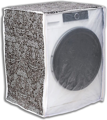 Vocal Store Front Loading Washing Machine  Cover(Width: 63 cm, Black Flower)