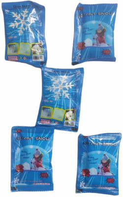 D'Mega Mart Make Instant Magic Snow. Just add water to FLUFFY SNOW powder by Science and wait for few seconds. Great Return Birthday Gifts for Boys and Girls. Artificial snow that feels like real. Kids Age 6 years and above. PACK of Five 10 GM each D'Mega Mart Make Instant Magic Snow. Just add water to FLUFFY SNOW powder by Science and wait for few seconds. Great Return Birthday Gifts for Boys and Girls. Artificial snow that feels like real. Kids Age 6 years and above. PACK of Five 10 GM each
