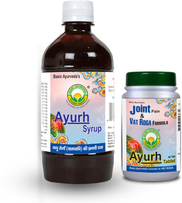 Basic Ayurveda Ayurh Syrup 450 Ml + Ayurh Tablet 40 Tablets Combo Pack Liquid(600 g)