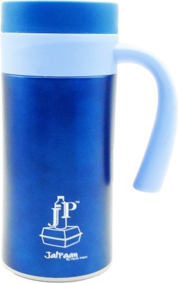 HARSH PET 400 ml Flask Style Water Bottle Set of 1 (Blue) 400 ml Flask(Pack of 1, Blue, Steel)