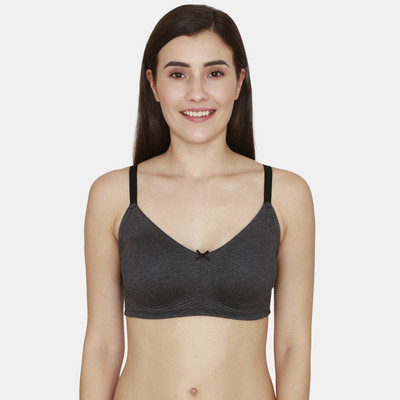 ZIVAME Women T-Shirt Non Padded Bra(Black)
