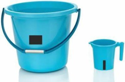 YASHODEEP PLASTIC New Standard Quality Bucket & Mug ( Blue ) 18 L Plastic Bucket(Blue)