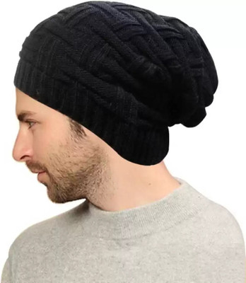 WARMERR Self Design Beanie Cap