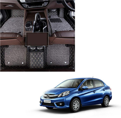 Drizon Leatherite 7D Mat For  Honda Amaze(Black)
