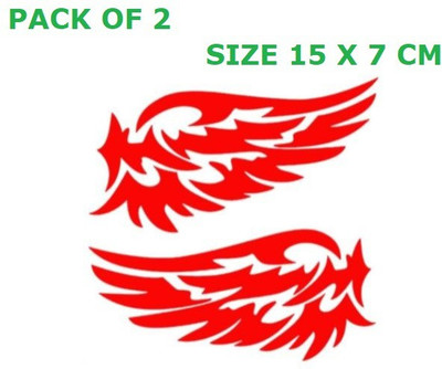 BikerZZZcluB Sticker & Decal for Car & Bike(Red)