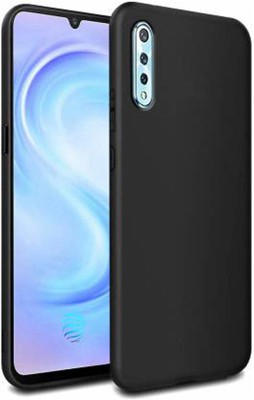 Casecovers Back Cover for Vivo S1, Z1X, Plain, Case, Cover(Black, Camera Bump Protector, Silicon, Pack of: 1)