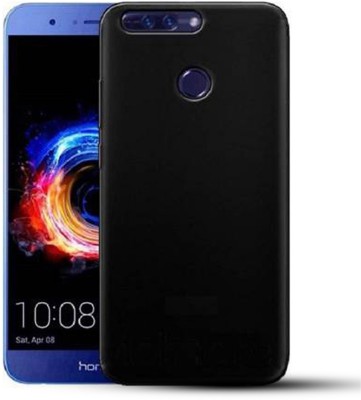 Casecovers Back Cover for Honor 8pro, Plain, Case, Cover(Black, Camera Bump Protector, Silicon, Pack of: 1)