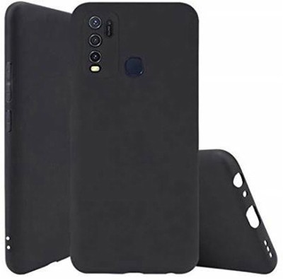Casecovers Back Cover for Vivo Y50,Y30, Plain, Case, Cover(Black, Camera Bump Protector, Silicon, Pack of: 1)