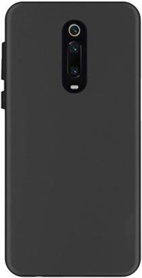 Casecovers Back Cover for Redmi k20, Plain, Case, Cover(Black, Camera Bump Protector, Silicon, Pack of: 1)