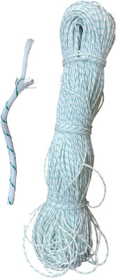 SAIFPRO 20Meter Pure Braided Ropes Heavy Quality Line, General Purpose White(Length: 20 m, Diameter: 5 mm)