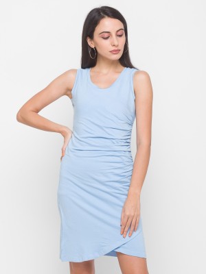 Globus Women A-line Blue Dress