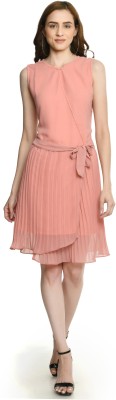 ARPORA Women Skater Pink Dress