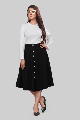 KH Enterprise Women Two Piece Dress Black, White Dress