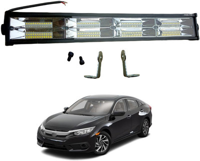 PECUNIA LED BAR FOG Lamp Light Bar White 20 Inch Car 96 LED 288 WATT Work Light Spot Flood Combo Beam A68 Headlight Car LED for Honda (12 V, 288 W)(Civic)