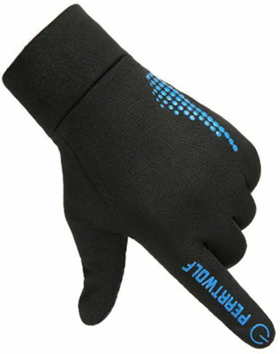 DreamPalace India Waterproof Winter Outdoor Gloves Athletic Touch Screen Gloves Riding Gloves(Blue, Black)
