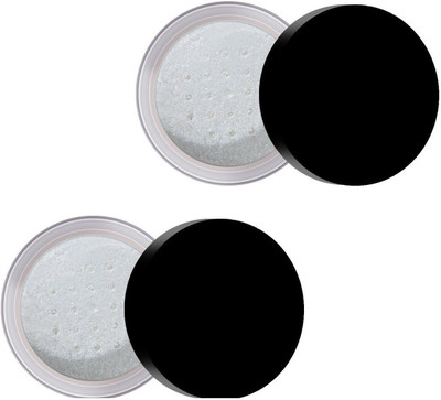 GFSU PROFESSIONAL MATTE FINISH MAKE UP HIGHLIGHTER WHITE LOOSE POWDER COMBO OF TWO Highlighter(WHITE)