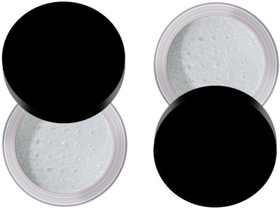 GFSU MATTE FINISH WHITENING SHIMMER COMBO OF TWO WHITE LOOSE POWDER HIGHLIGHTER COMBO OF TWO Highlighter(WHITE)