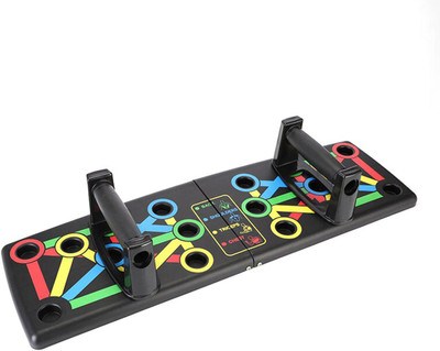 Astrek 14 in 1 Push Up Board Multifunctional Body Exercise Stands Push-up Bar(Black)