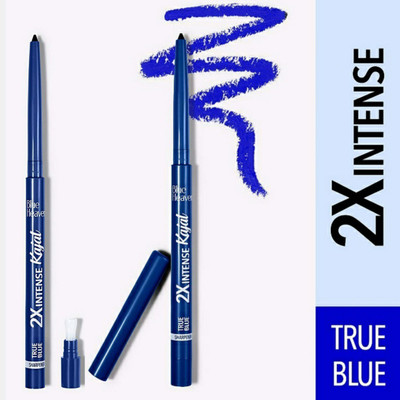 BLUE HEAVEN 2X INTENSE TRUE BLUE KAJAL (TRU BLUE ) PACK OF 2(True Blue, 0.35 g)
